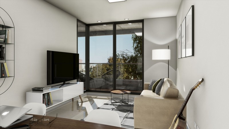 San Martin 2900, esquina rueda. Proyecto 1 dormitorio. Excelente calidad constructiva