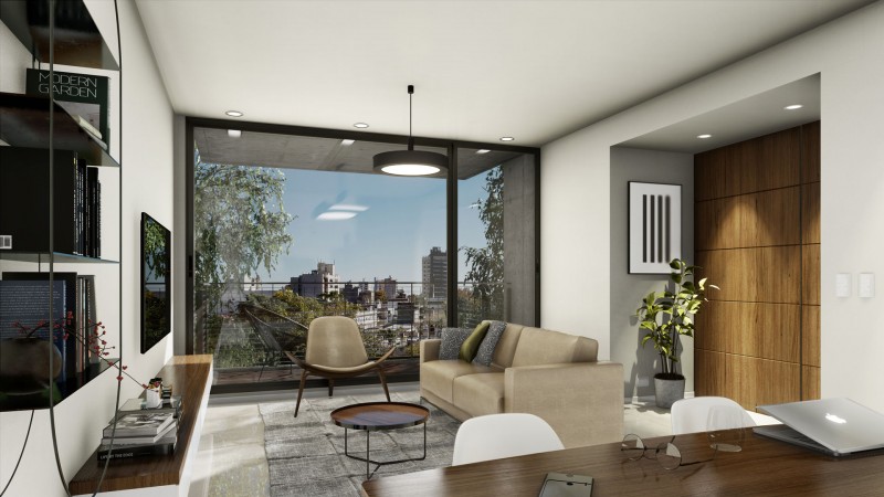 San Martin 2900, esquina rueda. Proyecto 1 dormitorio. Excelente calidad constructiva
