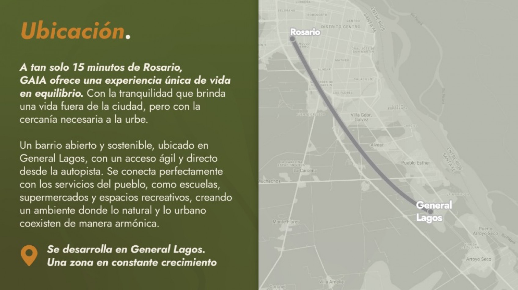 Entrega y Cuotas, GAIA - Barrio Abierto Sustentable en General Lagos, excelente ubicacion y financiacion.
