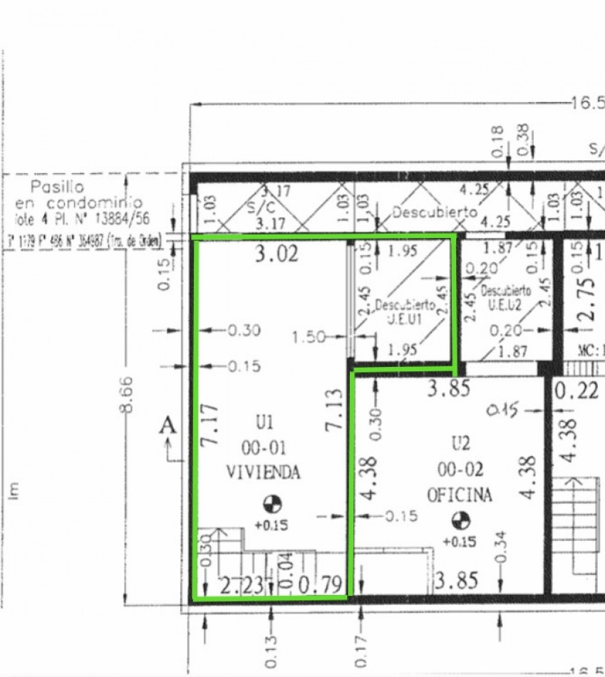 Callao 600, Departamento interno tipo duplex - 1 dormitorio 