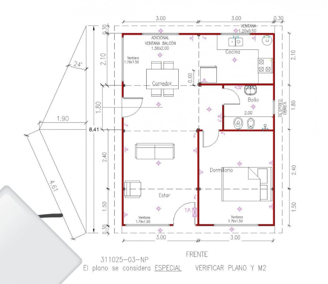 PUEBLO ESTHER, BARRIO JARDINES DE ESTHER, CASA 1 DORMITORIO A TERMINAR