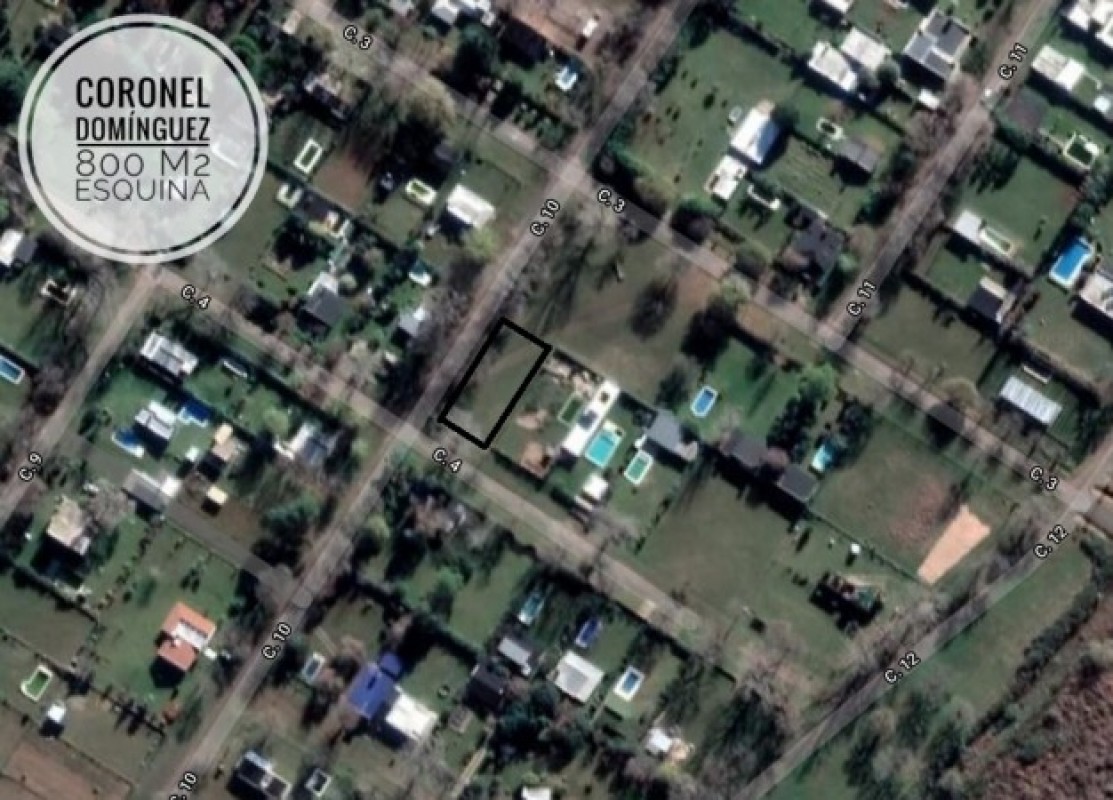 Coronel Dominguez, 800 m2, esquina.