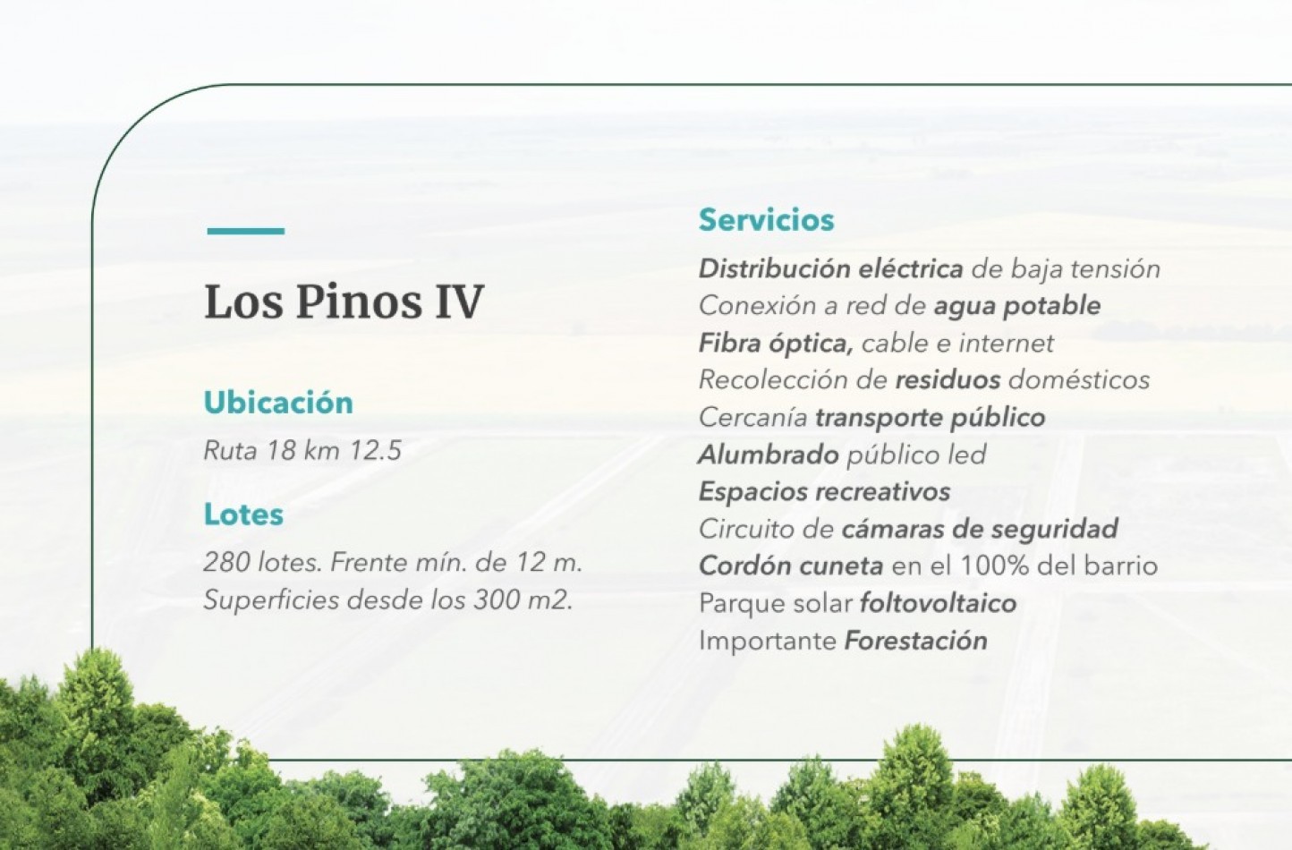 Los Pinos 4 - Barrio Residencial Abierto en Alvarez, Posibilidad entrega y cuotas!